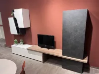 Soggiorno completo Regola living di Scavolini in laminato materico a prezzo scontato