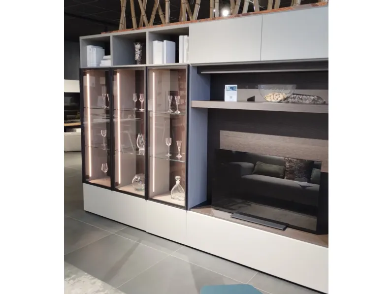 Soggiorno completo Atlante di Tomasella in laminato opaco in Offerta Outlet