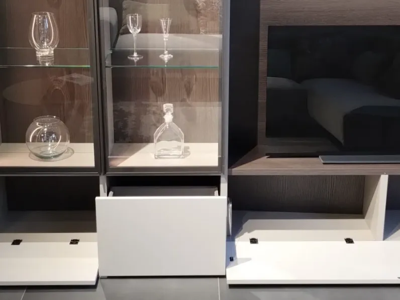 Soggiorno completo Atlante di Tomasella in laminato opaco in Offerta Outlet