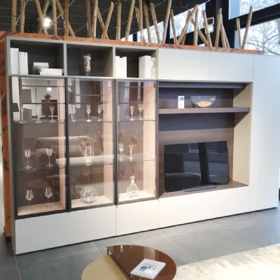 Soggiorno completo Atlante di Tomasella in laminato opaco in Offerta Outlet