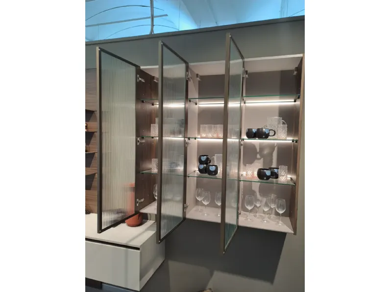 Soggiorno completo Living city di Stosa in laminato materico a prezzo scontato