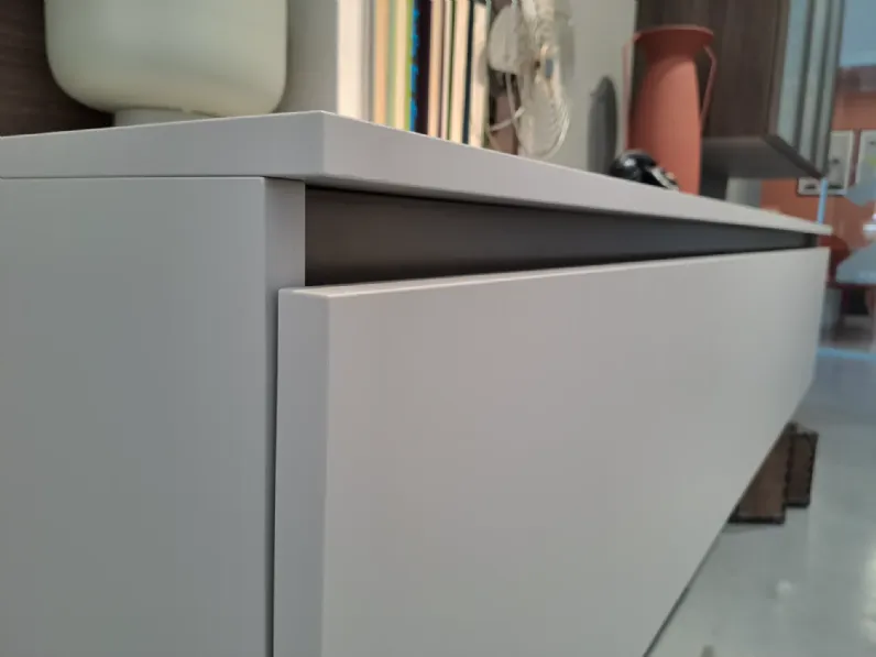 Soggiorno completo Living city di Stosa in laminato materico a prezzo scontato