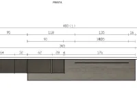 Soggiorno completo Sm017 di Imab in laccato opaco a prezzo Outlet