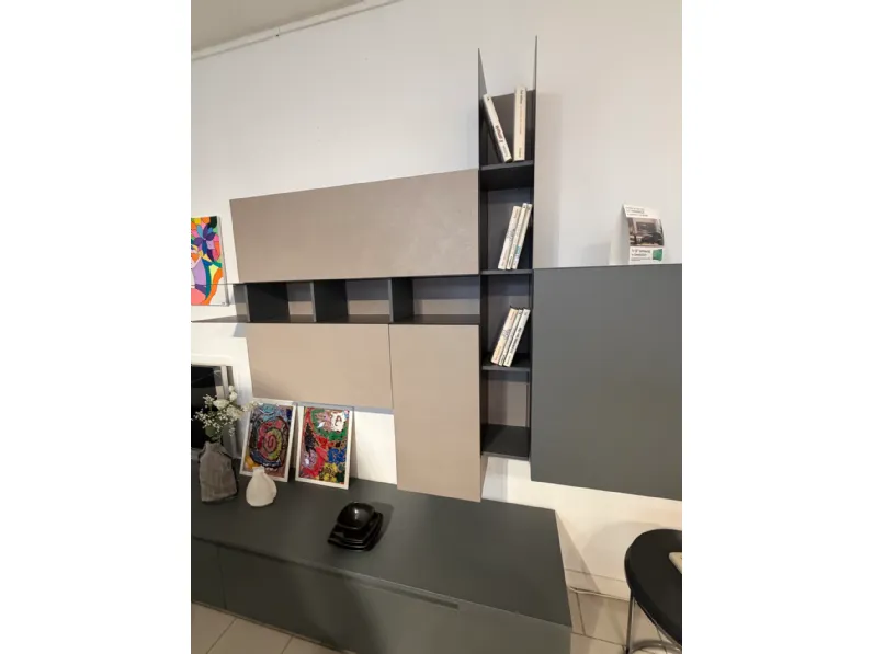 Soggiorno completo Atlante  di Tomasella in laminato materico a prezzo Outlet