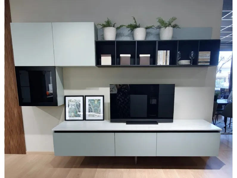 Soggiorno completo Micra di Evo cucine in stile moderno in offerta