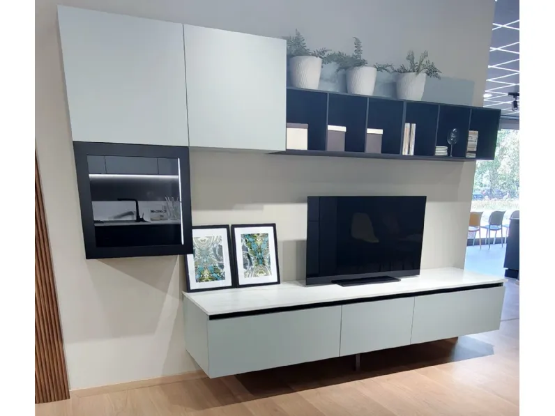 Soggiorno completo Micra di Evo cucine in stile moderno in offerta