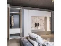 Soggiorno completo Composizione roomy e core con modulo tv di Caccaro in stile moderno a prezzi outlet