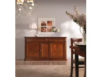 Soggiorno completo Credenza stile classico con rilievo di Collezione esclusiva in laminato materico in Offerta Outlet