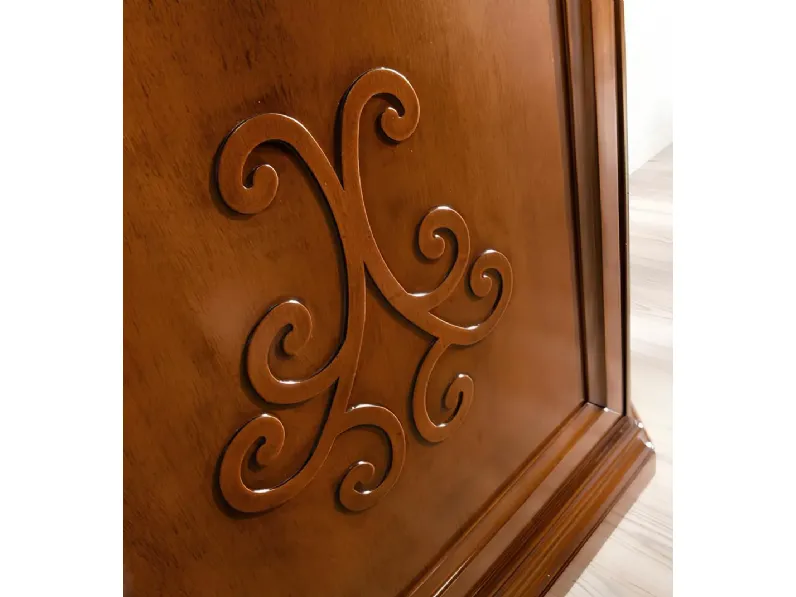 Soggiorno completo Credenza stile classico con rilievo di Collezione esclusiva in laminato materico in Offerta Outlet