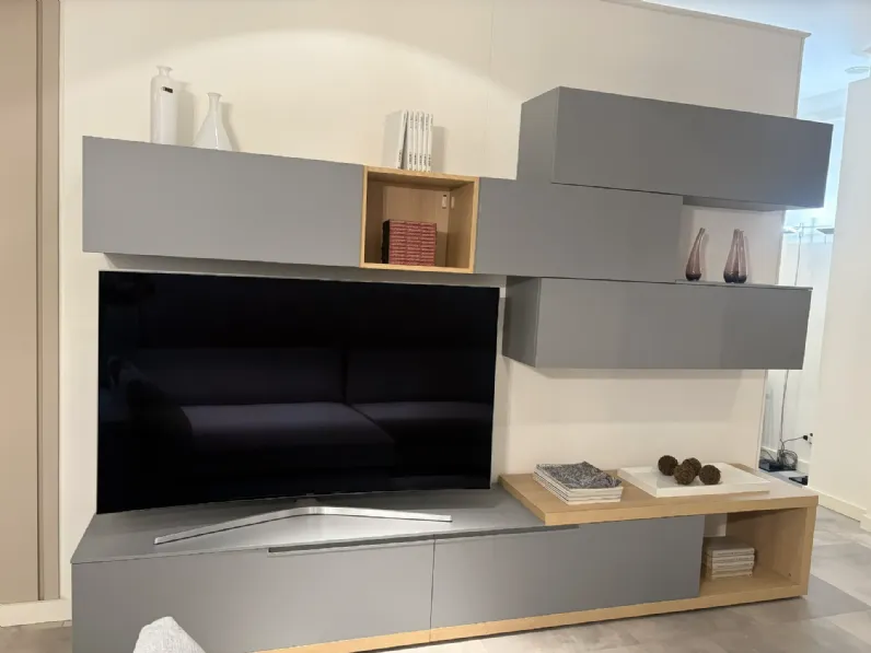 Soggiorno completo Filo di Orme in laminato opaco a prezzo Outlet