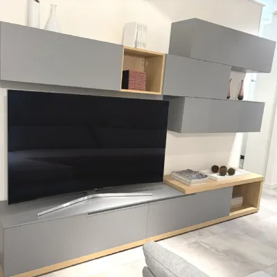 Soggiorno completo Filo di Orme in laminato opaco a prezzo Outlet