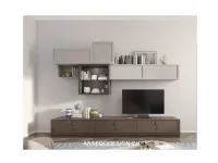 Soggiorno completo Flor * di Fasolin in laccato opaco in Offerta Outlet