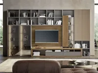 Composizione per il soggiorno modello Horizont di Mobilgam a prezzo Outlet
