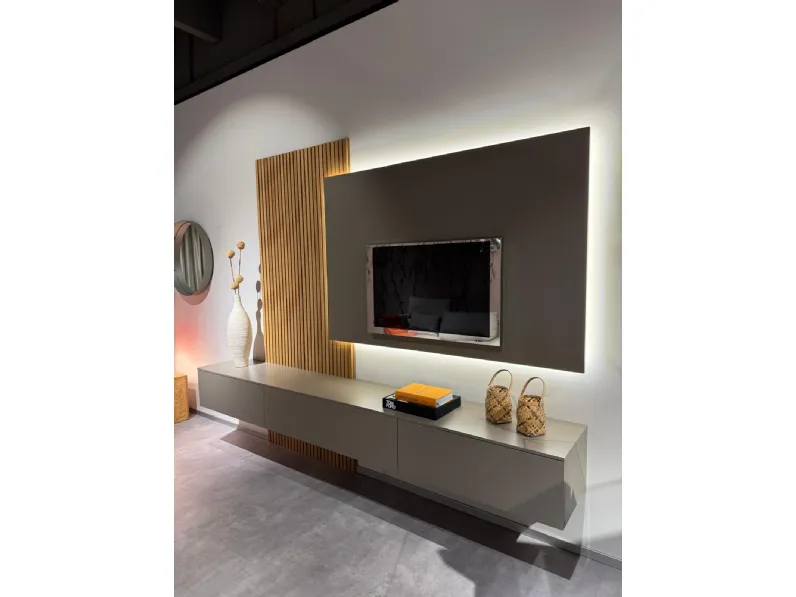 Soggiorno completo Lampo di Sangiacomo in stile design a prezzi outlet