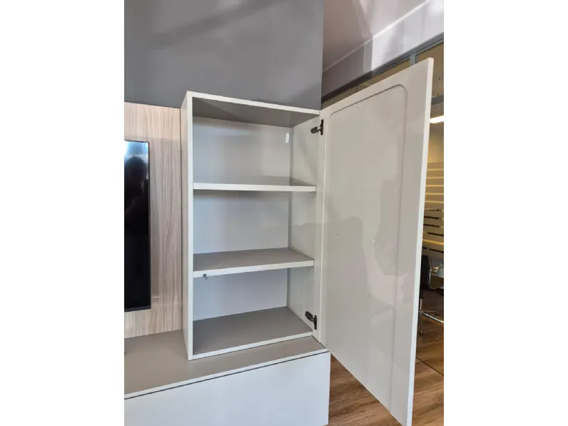 Composizione per il living modello Libeskind di Febal in Offerta Outlet