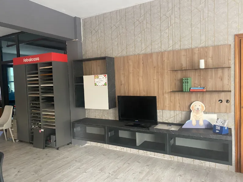 Soggiorno completo Living di Febal in stile design a prezzi outlet