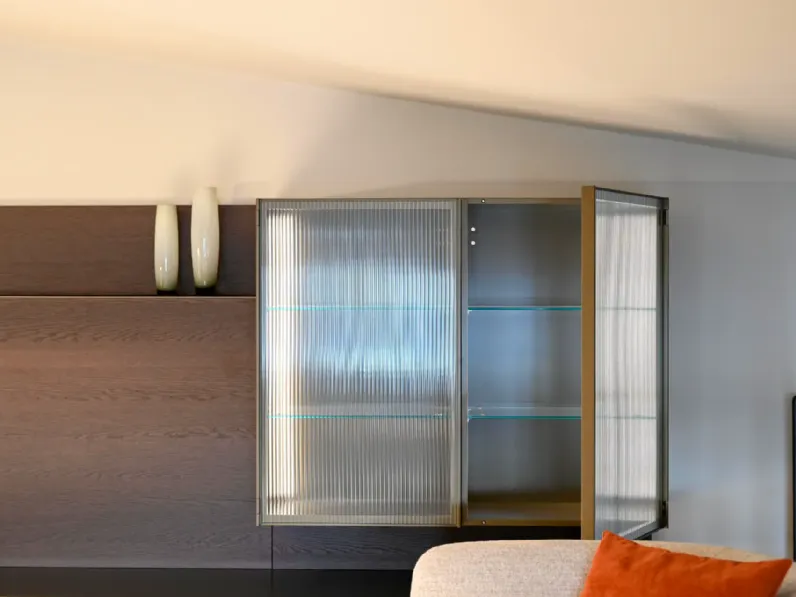 Soggiorno completo modello Living system di Novamobili in Offerta Outlet