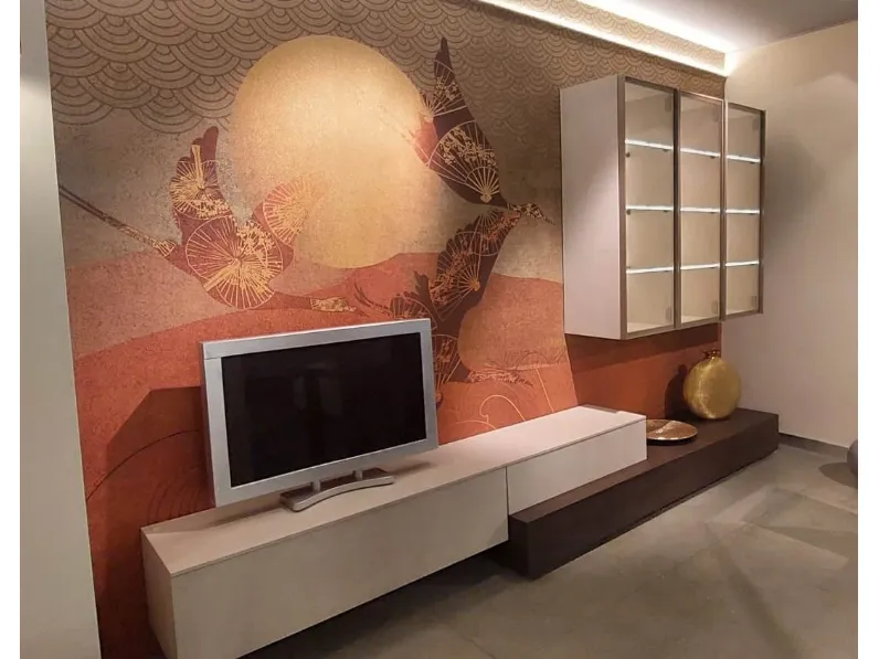 Soggiorno completo Luxury di Santalucia in laminato opaco in Offerta Outlet