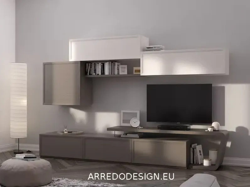 Composizione per il soggiorno modello Desi * di Fasolin a prezzo Outlet