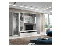 Soggiorno completo Living mod.jazz di Gierre mobili in laminato materico a prezzo Outlet