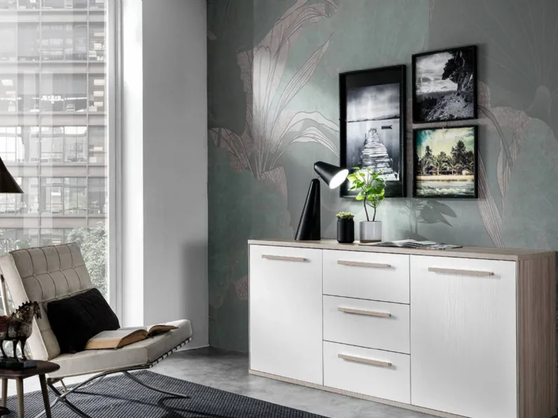 Soggiorno completo modello Living mod.jazz di Gierre mobili a prezzo Outlet