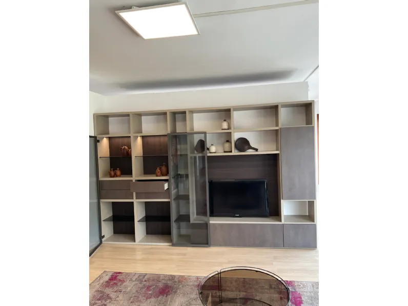 Soggiorno completo My space di Alf da fre in laminato materico in Offerta Outlet