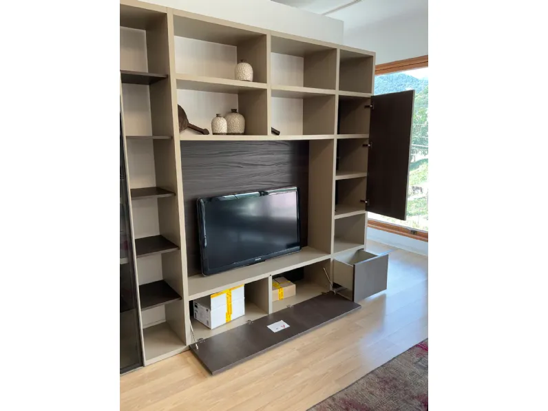 Soggiorno completo My space di Alf da fre in laminato materico in Offerta Outlet