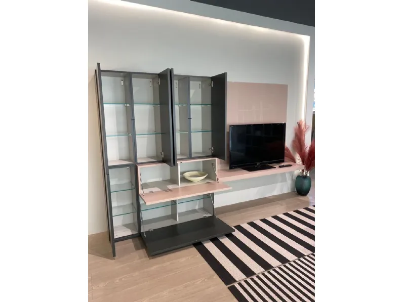 Soggiorno completo modello Parete living  day 12 di Alf da fre in Offerta Outlet