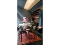 Composizione per la zona giorno modello Spazio boiserie laccato e legno di Pianca a prezzo Outlet