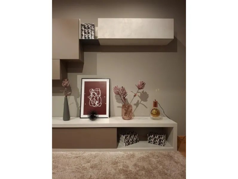 Composizione per il living modello Momenti di Febal a prezzo Outlet