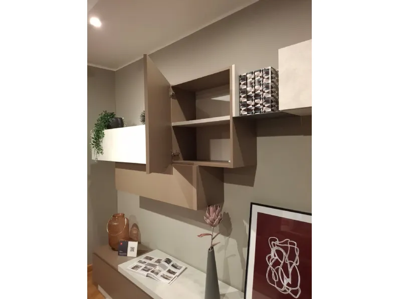 Composizione per il living modello Momenti di Febal a prezzo Outlet