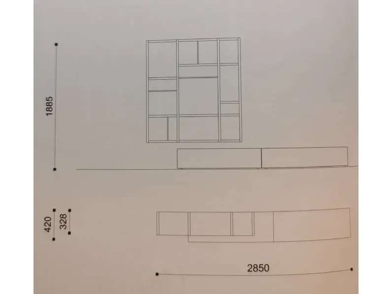 Soggiorno completo modello Orme day 133 di Orme in Offerta Outlet