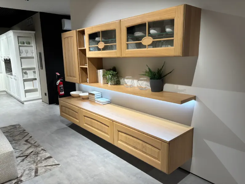 Soggiorno completo Veronica di Lube cucine in stile classico a prezzi outlet