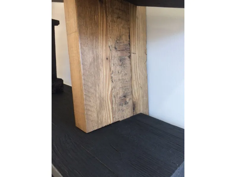 Libreria Dialma Brown in legno di pino vecchio modello 4508