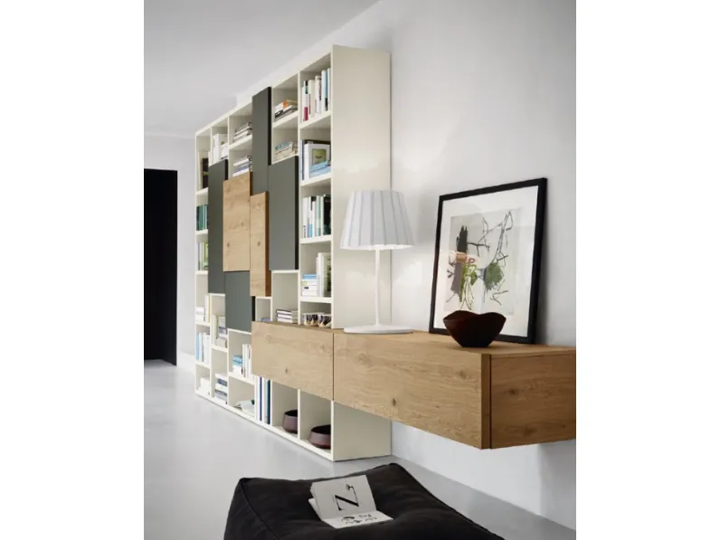 Libreria M5c53 libreria modo stile design di Sangiacomo scontata del 25%