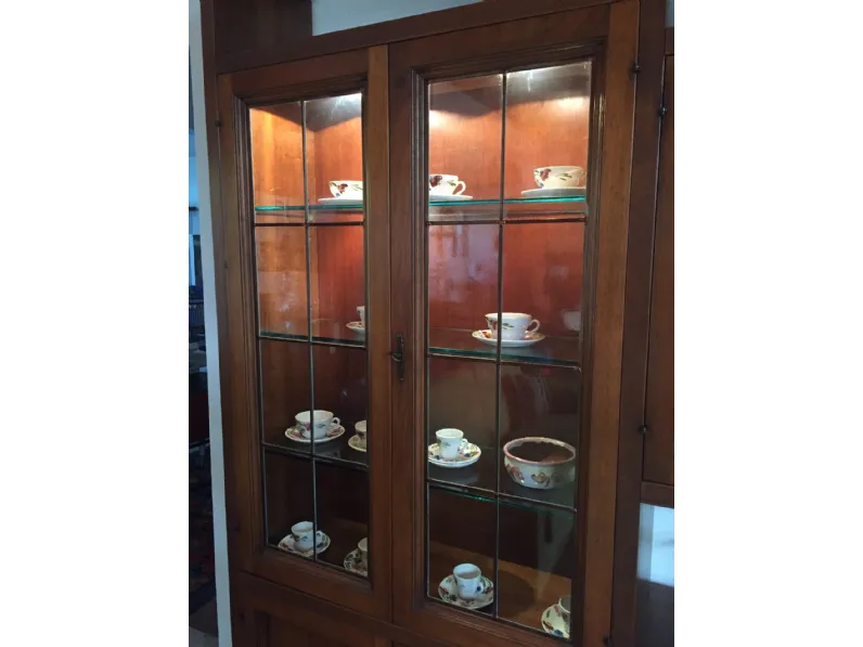 Parete attrezzata in stile classico Pacema in legno Offerta Outlet