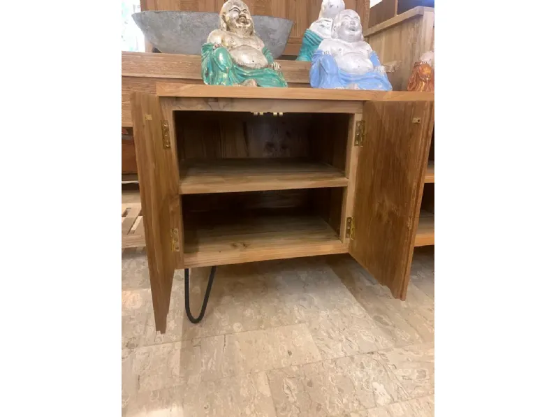 Mobile porta tv Teak linea vintage di Artigianale con uno SCONTO IMPERDIBILE