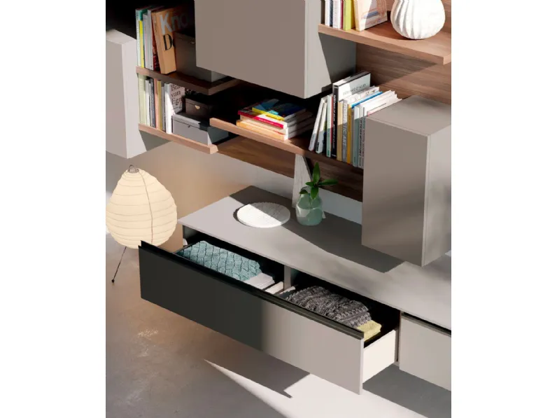 Parete attrezzata Light composizione 2 di Orme scontata del 30%