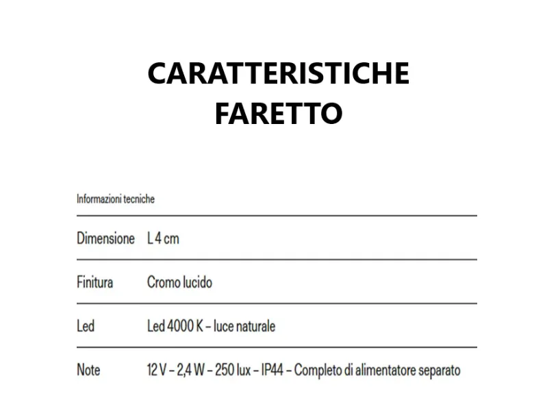 Specchio in stile design Light tonde OFFERTA OUTLET