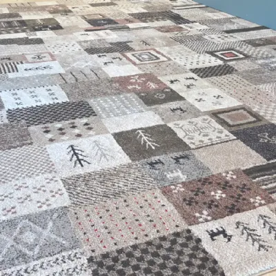 Tappeto in stile moderno Tappeto geometrico toni sabbia ecru Sitap a prezzo Outlet