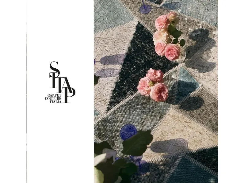Tappeto Moderno modello Tappeto upcycling rotondo stile patchwork crash a prezzi convenienti 