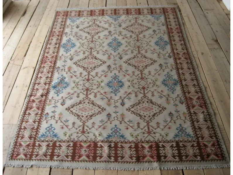 Tappeto classico Tappeto orientale  kilim disegno pirot Tisca in Offerta Outlet