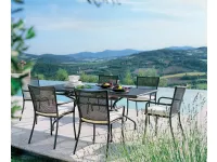 Tavolo modello Athena tavolo con sedie da giardino Emu in Offerta Outlet 