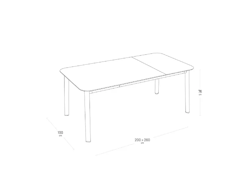 Tavolo per l'esterno modello Tavolo oron 220 allungabile Collezione esclusiva in offerta