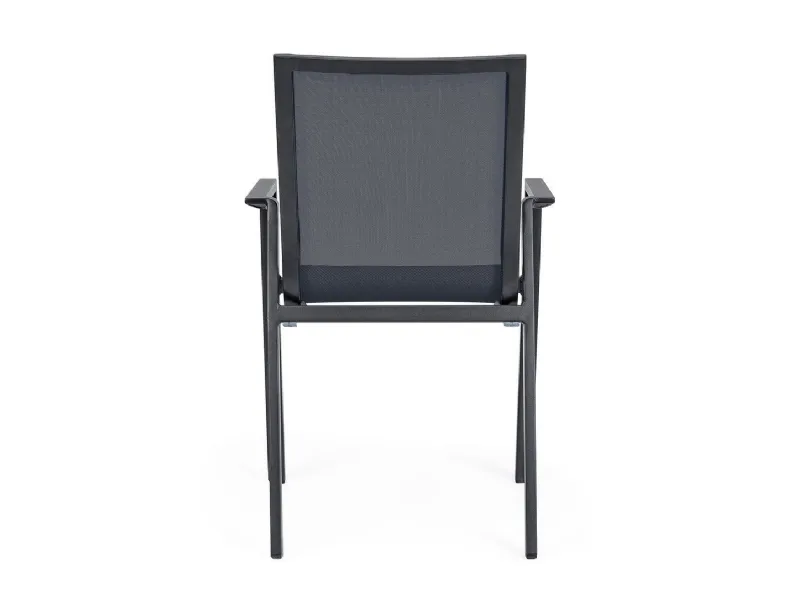 Tavolo da giardino Tavolo pascal allungabile 200-26 cm con 8 poltrone krion antracite Bizzotto a prezzo scontato
