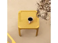 Tavolo scontato per l'esterno Net table 40 senape Nardi