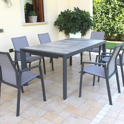 Tavolo per l'esterno Set portland 175/235 6 poltroncine cosma Cosma outdoor living a prezzo ribassato