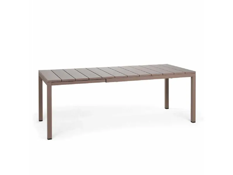 Tavolo da giardino modello  tavolo allungabile rio 140/210 tortora  Nardi con forte sconto