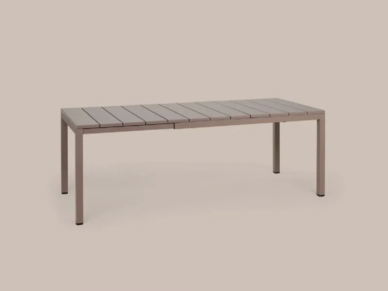 Tavolo da giardino modello  tavolo allungabile rio 140/210 tortora  Nardi con forte sconto