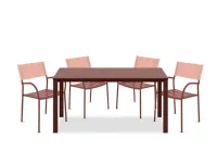 Tavolo per l'esterno Set tavolo bundi160/220 cm 4 sedie Vermobil a prezzo scontato